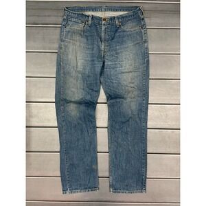 VTG Levis 751 Jeans Mens 36X32 Blue Medium Wash Denim Straight Leg 100% Cotton